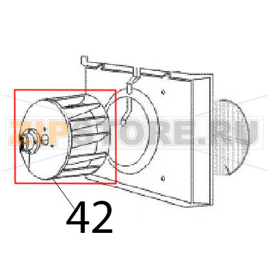 Fan Angelo Po FC241G Fan Angelo Po FC241GЗапчасть на деталировке под номером: 42