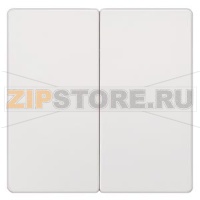 DELTA I-SYSTEM ТИТАНОВО-БЕЛЫЙ ВЫКЛЮЧАТЕЛЬ 2 КЛАВИШИ С НУЛЕВЫМ ПРОВОДНИКОМ 55X55MM Siemens 5TG6205