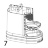 Base housing medallion silver KitchenAid 5KVJ0111ECA