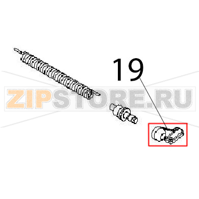 Hinge support RH Angelo Po 191PI2V Hinge support RH Angelo Po 191PI2VЗапчасть на деталировке под номером: 19
