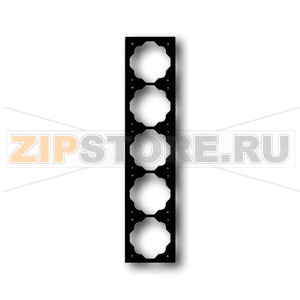 Рамка пятиместная, чёрный бархат ABB 2CKA001754A4428 
