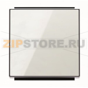 Клавиша для одноклавишных выключателей/переключателей/кнопок, стекло белое ABB 2CLA850100A2101 