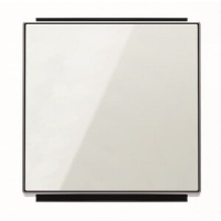 Клавиша для одноклавишных выключателей/переключателей/кнопок, стекло белое ABB 2CLA850100A2101