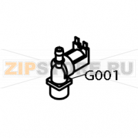 Single solenoid valve, straight 220/240V Convotherm OES 6.10