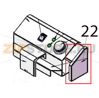Electric box side panel Hurakan HKN-EF16 Electric box side panel Hurakan HKN-EF16Запчасть на деталировке под номером: 22