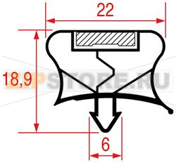GUARNIZIONE AD INCASTRO 507x477 mm 