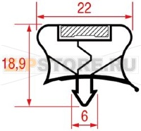 GUARNIZIONE AD INCASTRO 507x477 mm