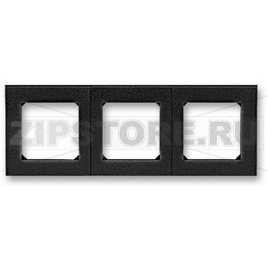 Рамка трехместная, антрацит/дымчатый чёрный ABB 2CHH015030A6063 