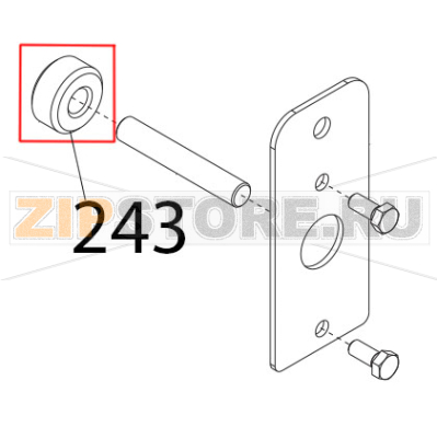 Buss. filet. carrello PLD-GLL NO CE Sirman Mirra 300 Y09 Buss. filet. carrello PLD-GLL NO CE Sirman Mirra 300 Y09Запчасть на деталировке под номером: 243