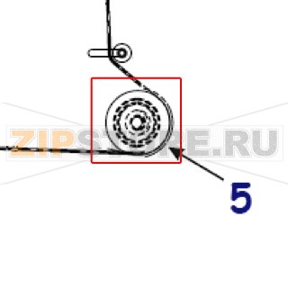 Направляющяя шкива ролика Zebra 105SL Направляющяя шкива ролика для термопринтеров Zebra 105SLЗапчасть на сборочном чертеже под номером: 5Количество запчастей в комплекте: 1Название запчасти Zebra на английском языке: Kit Peel Roller Pulley