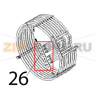 Gasket Angelo Po FX61E1 Gasket Angelo Po FX61E1Запчасть на деталировке под номером: 26
