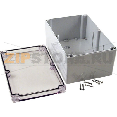 Корпус 240x160x120 мм, материал: поликарбонат, серый, 1 шт Hammond 1554VB2GYCL 