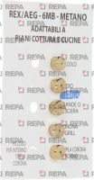 NAT. GAS INJECTORS 6MB KIT 5 PCS