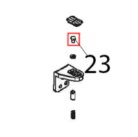 Steel screw M6x10 Angelo Po FX101E1