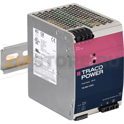 Блок питания на DIN-рейку, 24 V/DC, 20000 mA, 480 W Traco Power TIB 480-124EX 