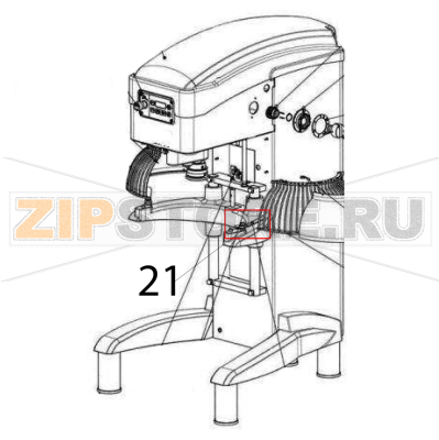 Maniglia bloccaggio vasca Sigma BMR 80 Maniglia bloccaggio vasca Sigma BMR 80Запчасть на деталировке под номером: 21