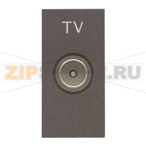 Механизм ТВ розетки, одномодульный, антрацитовый ABB 2CLA215070N1801 