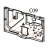 Middle plate Godex EZ-6200 plus