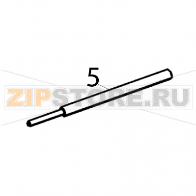 Shaft (label) Sato LT408 LH Shaft (label) Sato LT408 LHЗапчасть на деталировке под номером: 5Название запчасти на английском языке: Shaft (label) Sato LT408 LH.