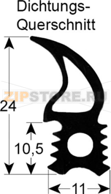 Door hygienic plug in gasket 12.20 P3 
