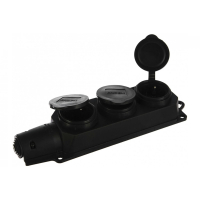 Розетка 16 А, 220 В, 2Р+РЕ, IP44 Chint AM-K03