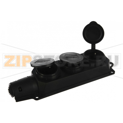 Розетка 16 А, 220 В, 2Р+РЕ, IP44 Chint AM-K03 