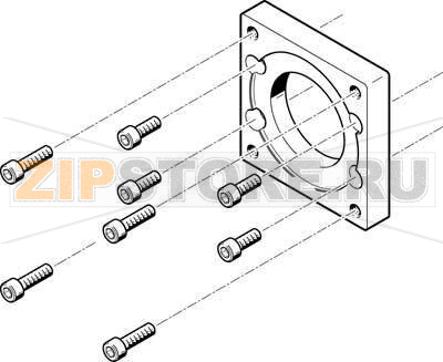 Фланец электродвигателя Festo EAMF-A-62B-87A 