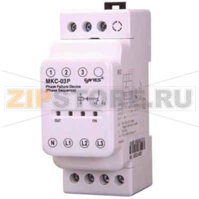 Реле контроля обрыва фаз 230 В/AC, 40% Entes MKC-03P 