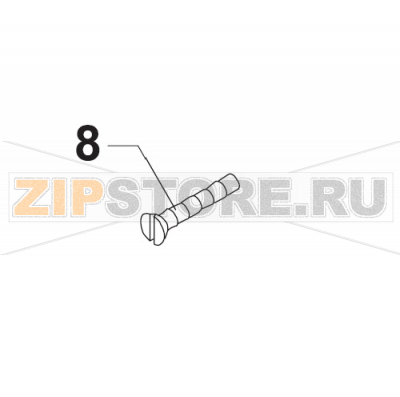 Slotted Screw St.Acidres.M5x35 DIN963 Bear Varimixer AR40 VL-1S                                                        Slotted Screw St.Acidres.M5x35 DIN963 Bear Varimixer AR40 VL-1SЗапчасть на сборочном чертеже под номером: 8Название запчасти на датском&nbsp;языке: Slotted Screw St.Acidres.M5x35 DIN963 Bear Varimixer AR40 VL-1S