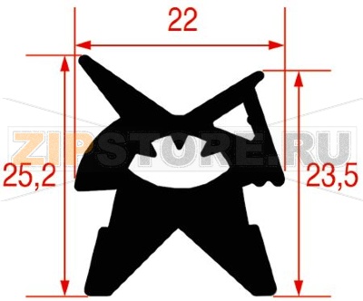 УПЛОТНИТЕЛЬ ДЛЯ ПЕЧИ 850X660 MM 