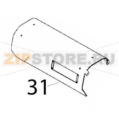 Front upper spacer plate Rollmatic CP 52 Front upper spacer plate Rollmatic CP 52Запчасть на деталировке под номером: 31