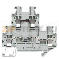 Two-tier diode terminal with screw terminal Terminal size 2.5 mm2 Terminal width 5.2 mm Color gray with diodes Passage from bottom L to bottom R Siemens 8WH1020-5DF00