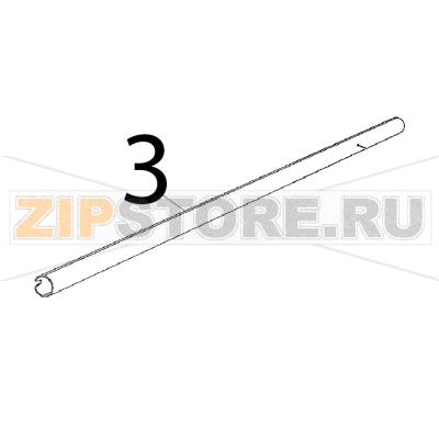 Tubo maniglia L=718, Ø: 18x1 Unox XFT 185 Tubo maniglia L=718, Ø: 18x1 Unox XFT 185Запчасть на деталировке под номером: 3