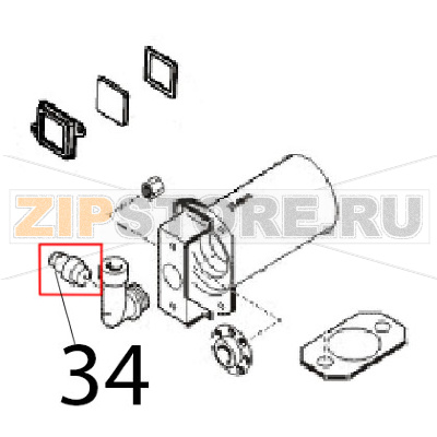 Presa pressione 1/8&quot; Angelo Po 1G1CP2G Presa pressione 1/8" Angelo Po 1G1CP2GЗапчасть на деталировке под номером: 34