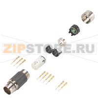 СИГНАЛЬНЫЙ И СИЛОВОЙ ШТЕКЕР, НАРУЖНАЯ РЕЗЬБА, ТИПОРАЗМЕР 0,5 (М17), 1 Х 7-ПОЛ. ИЗОЛ. ЭЛЕМЕНТ, 9 Х ШТИФТОВЫХ КОНТАКТОВ (0,5-1,5 ММ2) Siemens 6FX2003-0SA07