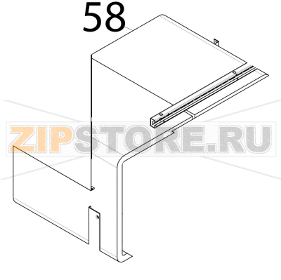 Pannello lanavetro bianca fascia Tecnoeka KF 966 D AL UD Pannello lanavetro bianca fascia Tecnoeka KF 966 D AL UDЗапчасть на деталировке под номером: 58