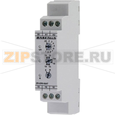 Реле задержки времени, 0.05 с-10 ч, 1 шт Basetech ZR-ERV-BAT 