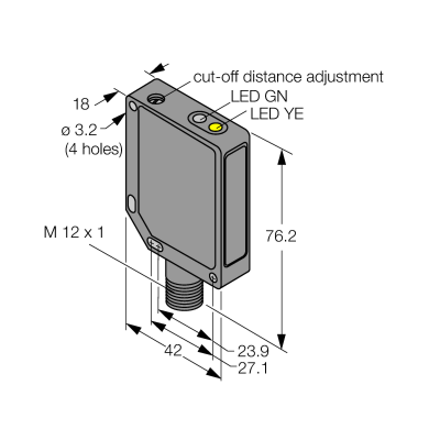 Датчик фотоэлектрический Turck QMT42VN6AFV400Q 
