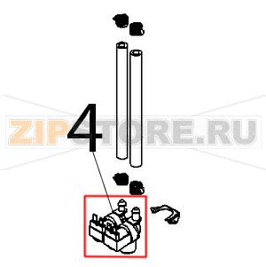 Elettrovalvola 3/4&quot;, 1E-2U, 50/60 Hz, 220/240 V Angelo Po FX101G2 Elettrovalvola 3/4", 1E-2U, 50/60 Hz, 220/240 V Angelo Po FX101G2Запчасть на деталировке под номером: 4