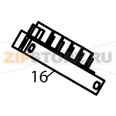 Aux. connection strip FV-122 Fagor CO-500 DD Aux. connection strip FV-122 Fagor CO-500 DDЗапчасть на деталировке под номером: 16Название запчасти Fagor на английском языке: Aux. connection strip FV-122 CO-500 DD.