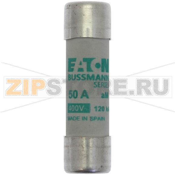 Предохранитель, 50 A, AC 400 В, 120 кА, 14x51 мм, aM, IEC Eaton CYLINDRICAL FUSE 14x51 50A AM 4 