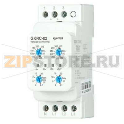 Реле контроля напряжения 230 В/AC, PK28 Entes GKRC-02 