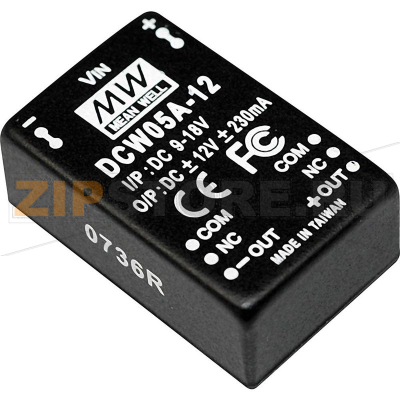 Преобразователь DC/DC, 230 мА Mean Well DCW05A-12 