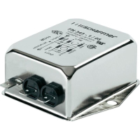 Фильтр сетевой 1 А, 1 фаза, 250 В/AC, 70x69x30.3 мм, 112 шт Schaffner FN 343-1-05