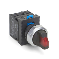 Переключатель 110-230 В, 2 положения, 1НО+1НЗ, IP65, красный Chint NP8-11XD/224