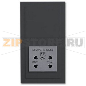 Розетка 220/115 В, 20 ВА, антрацитовая ABB 9484.80 