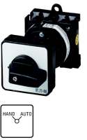 Переключатель, контакты: 4, 20 A, панель: HAND-AUTO, 90°, с фиксацией Eaton T0-2-15452/Z