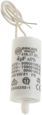 CAPACITOR DUCATI ENERGIA 4µF WITH CABLE 