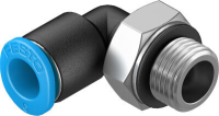Штуцер угловой с цанговым зажимом и резьбой Festo QSML-G1/8-6