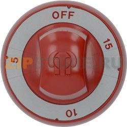 РУЧКА Ø 70 ММ OFF-5-10-15, КРАСНАЯ 